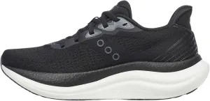 Saucony Women's Triumph 23 Sneaker, Black/White, 11 Wide