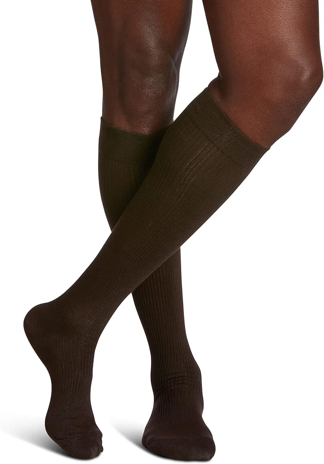 Sigvaris Men's Casual Cotton 186 Calf High Compression Socks 15-20mmHg