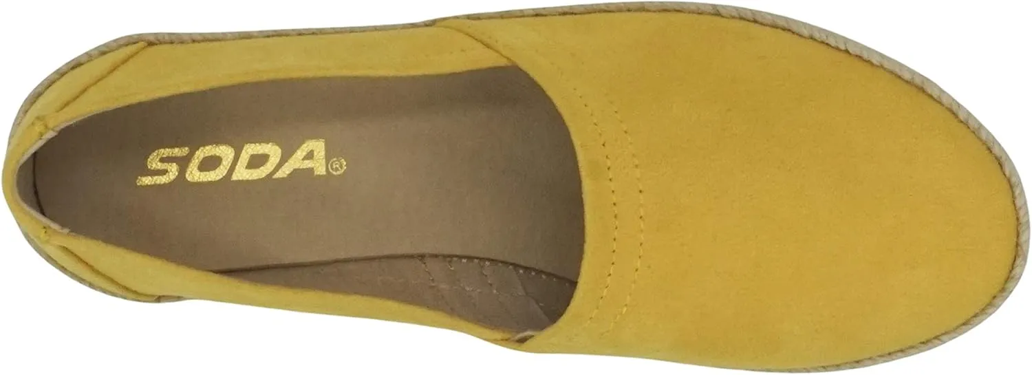 Soda Betty ~ Women Espadrilles Jute Wrap Slip On Fashion Flat with Soft Comfortable Sole
