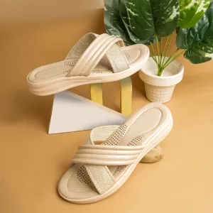 Soft Serenity High Sole Flat - Beige