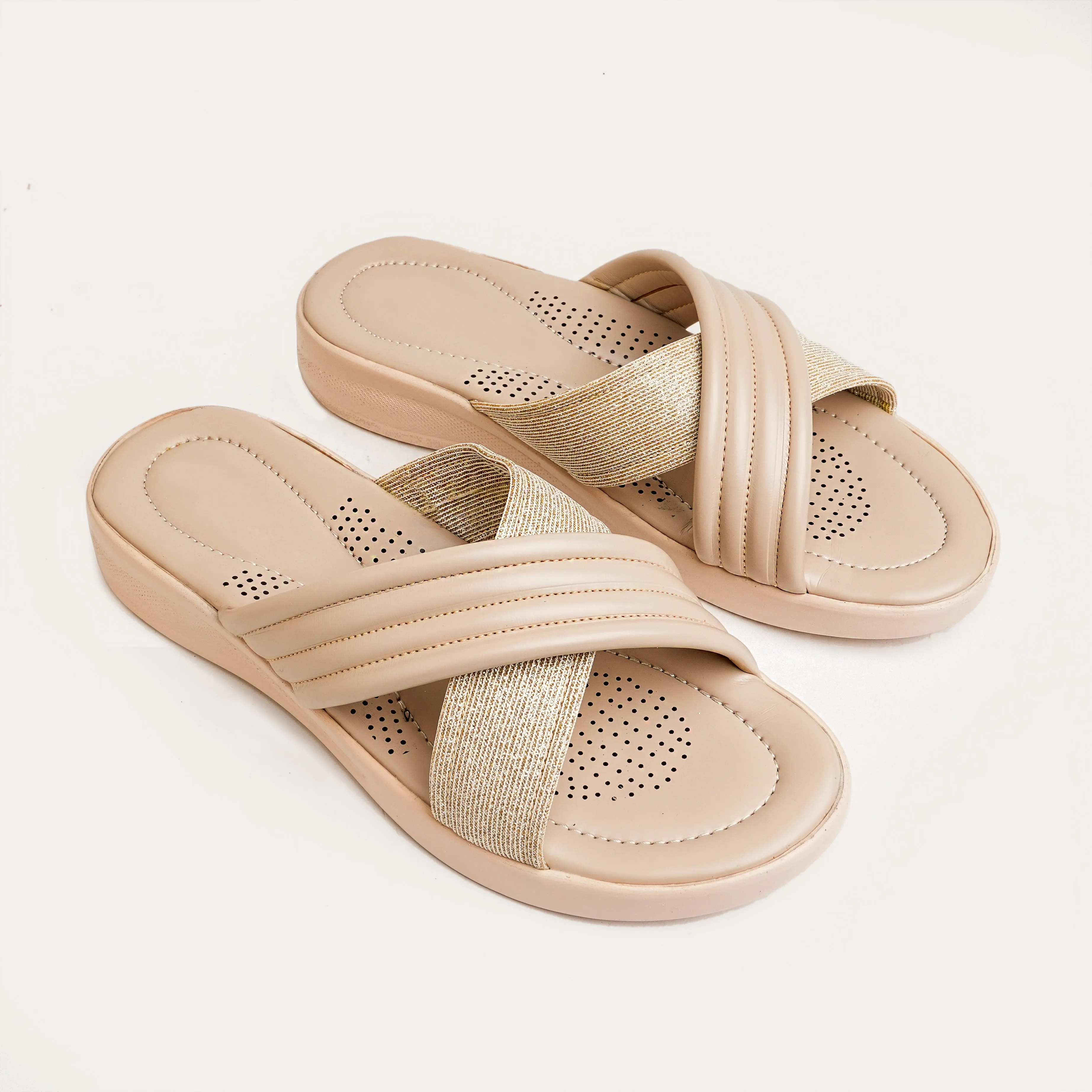 Soft Serenity High Sole Flat - Beige