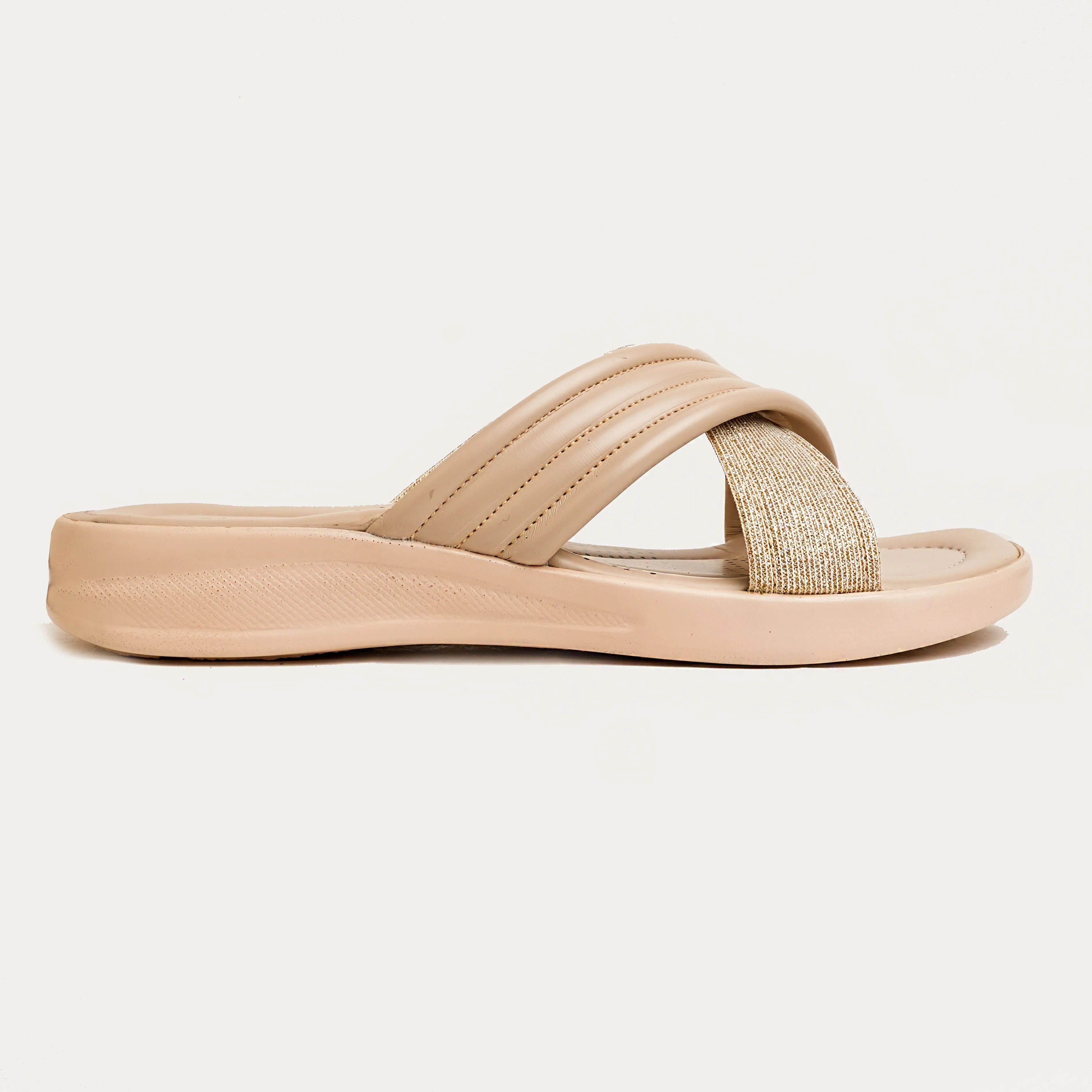Soft Serenity High Sole Flat - Beige