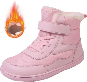 Soft Sole Fuzzy Snow Booties For Childrens Winter Ski Shoes Boys Girls Kids Flat Non Slip Boots Ankle Fashion Warm
