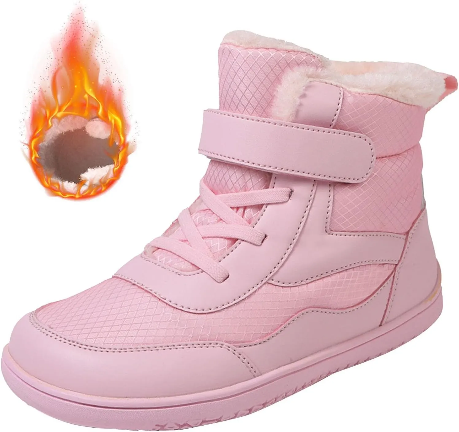 Soft Sole Fuzzy Snow Booties For Childrens Winter Ski Shoes Boys Girls Kids Flat Non Slip Boots Ankle Fashion Warm