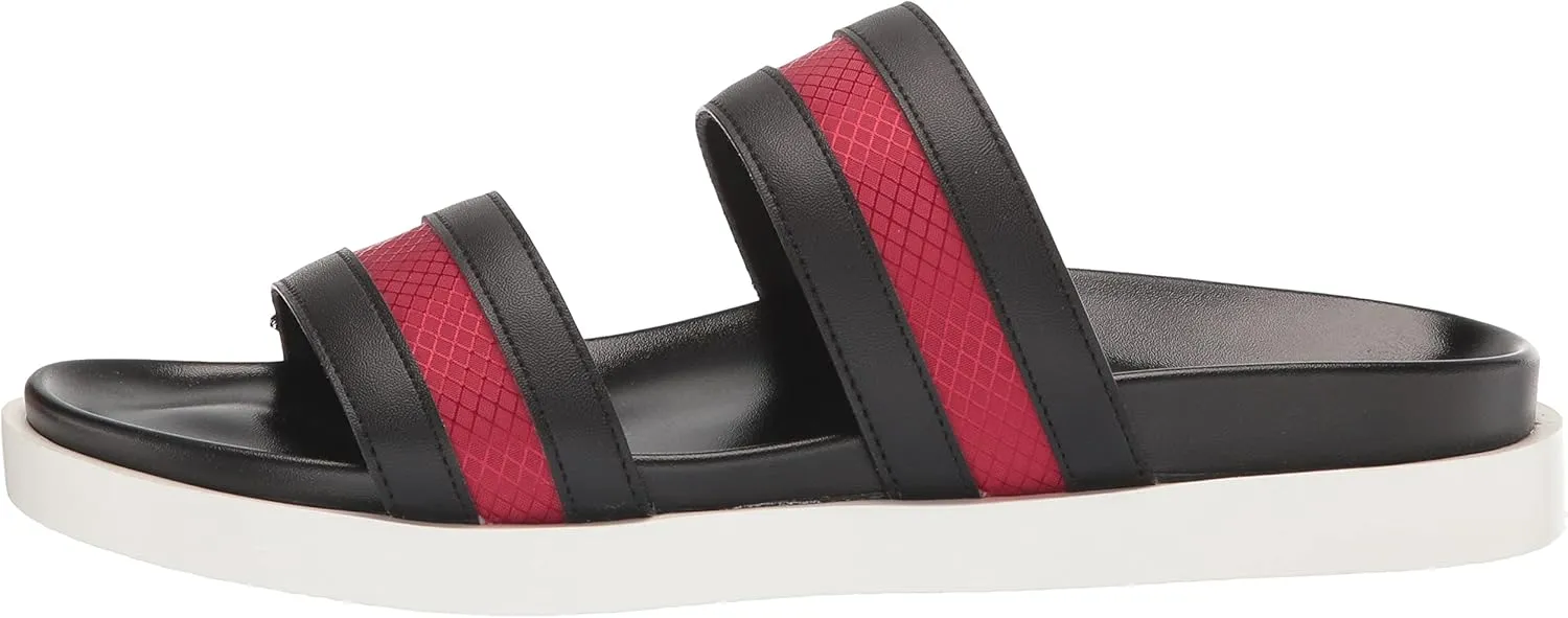 STACY ADAMS Men's Metro Double Strap Slide Sandal Flat