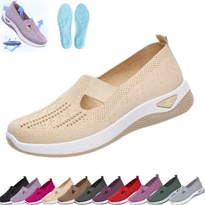 Stanceflex Shoes for Women, Orthowalkway Womens Shoes, Orthopedic Breathable Soft Sole Footwear Wide Width Slip on Shoes