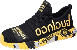 Steel Toe Shoes for Men's Indestructible Work Shoes,Mens Work Safety Outdoor Protection Footwear Industrial and Construction,