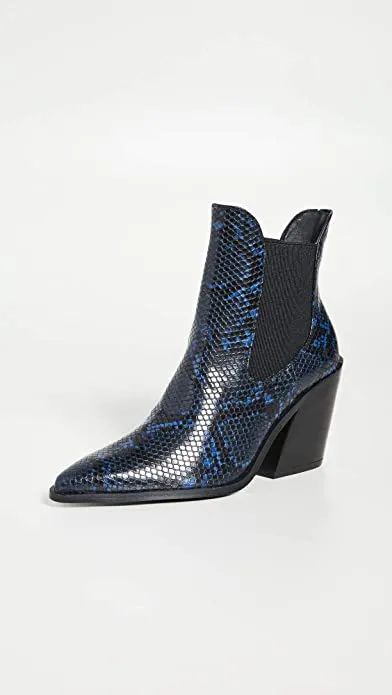 Steven Women's Gail Booties, Blue Multi, 10 Medium US