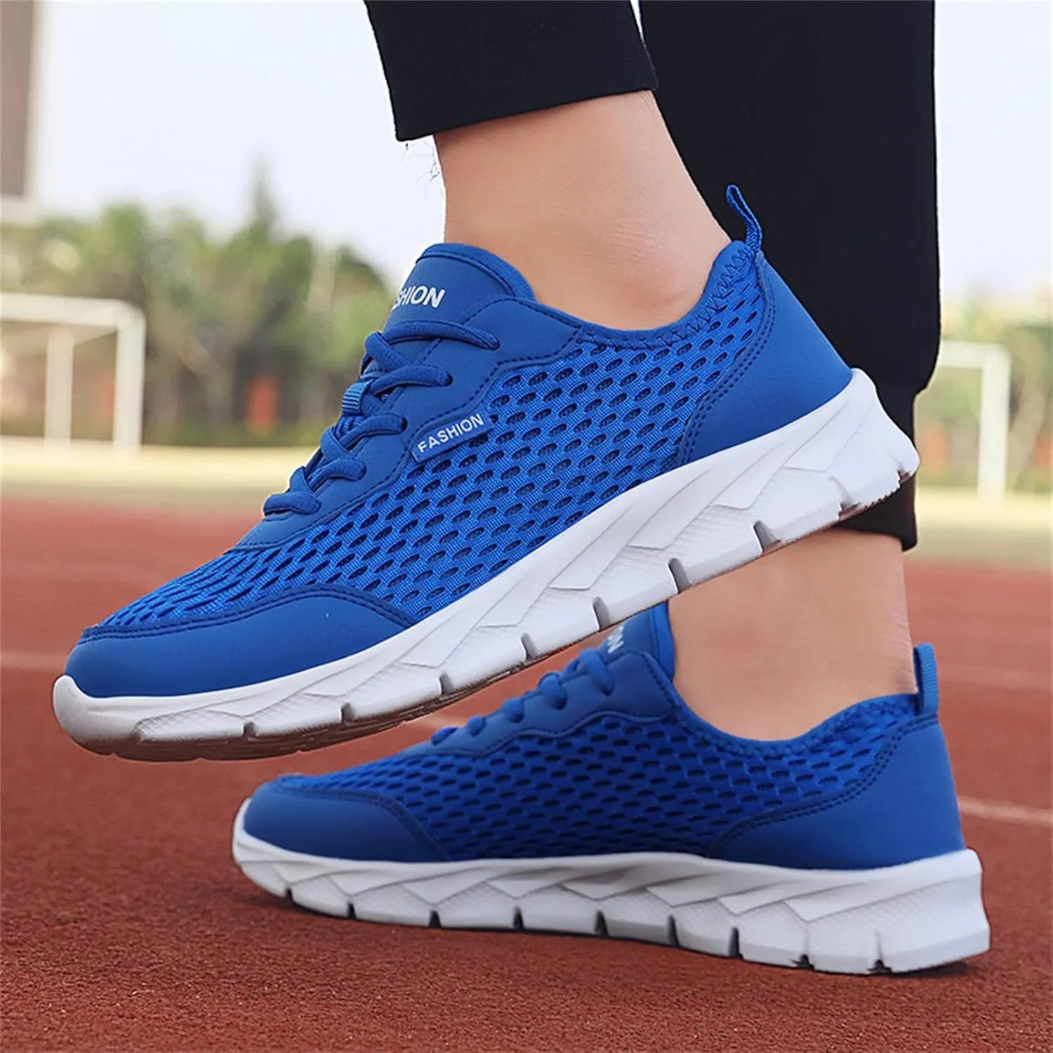 Tennis Shoes Womens Lightweight Comfortable Lace up Womens Running Shoes Breathable Men's Casual Shoes Black Sneakers Steel Toe Tennis Shoe Cross Trainer Shoe