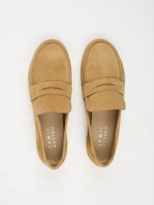 The Unlined Penny Loafer in Ambra