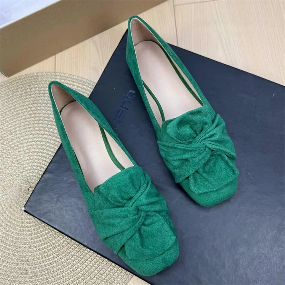TN TANGNEST Womens Dress Flats Fashion Soft Pointed Toe Bowknot Slip On Flat Shoes