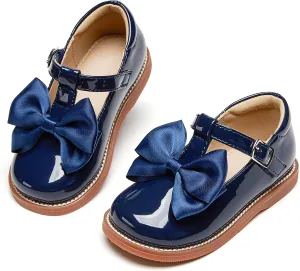 Todder Little Girls Oxford Shoes Mary Jane T-Strap School Uniform Party Dress Flat Shoes