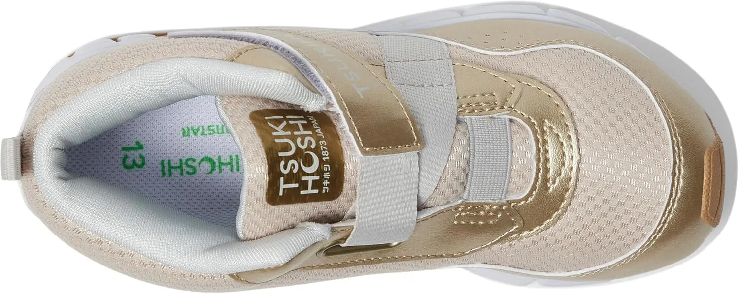 TSUKIHOSHI 7510 Tokyo Waterproof Strap-Closure Machine-Washable Child Sneaker Shoe with Wide Toe Box and Slip-Resistant, Non-Marking Outsole - for Toddlers and Little Kids, Ages 1-8