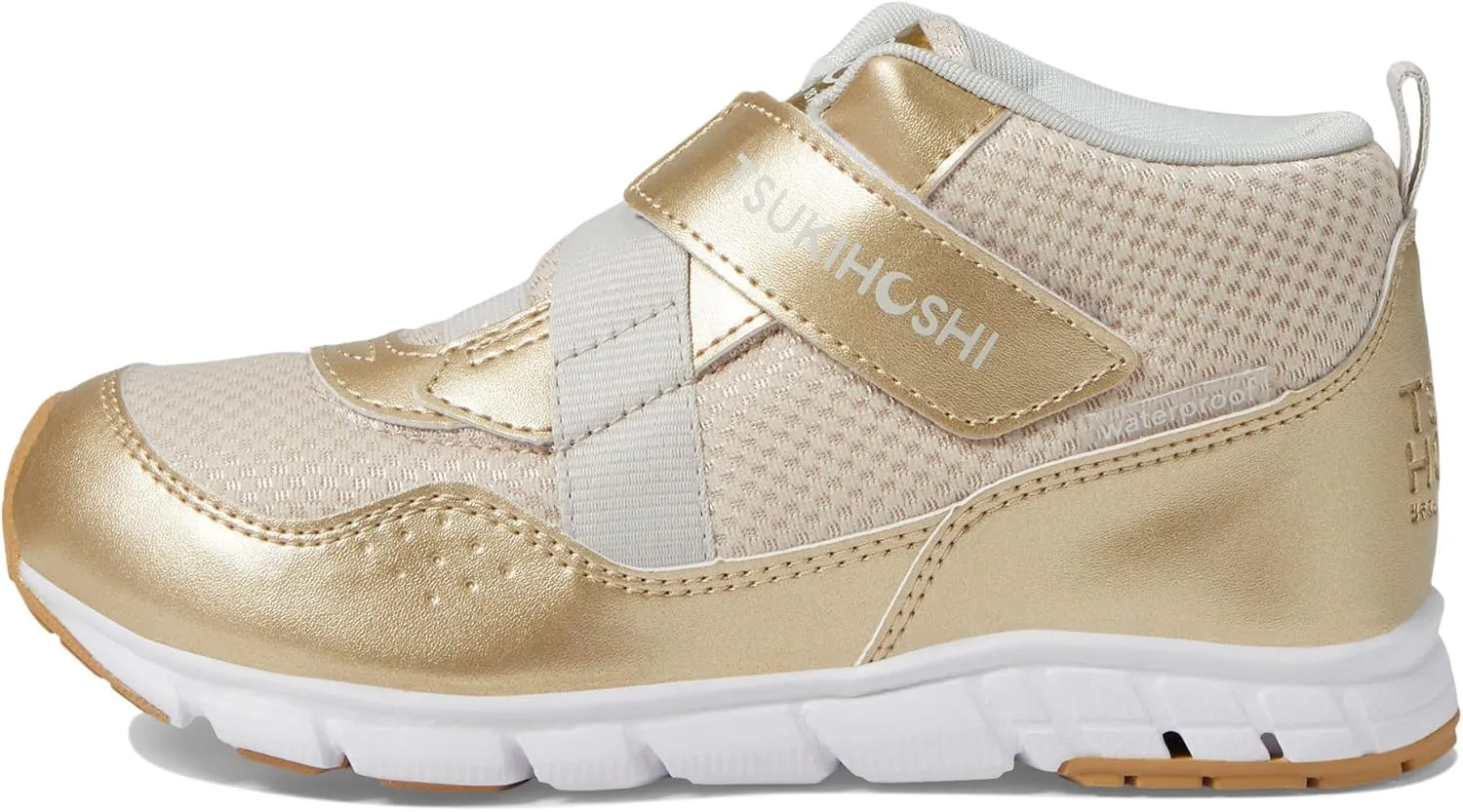 TSUKIHOSHI 7510 Tokyo Waterproof Strap-Closure Machine-Washable Child Sneaker Shoe with Wide Toe Box and Slip-Resistant, Non-Marking Outsole - for Toddlers and Little Kids, Ages 1-8