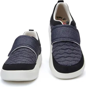 UIN Men's Art Travel Walking Shoes Slip On Casual Lightweight Wide Toe Chunky Comfort Fashion Sneaker Mahon