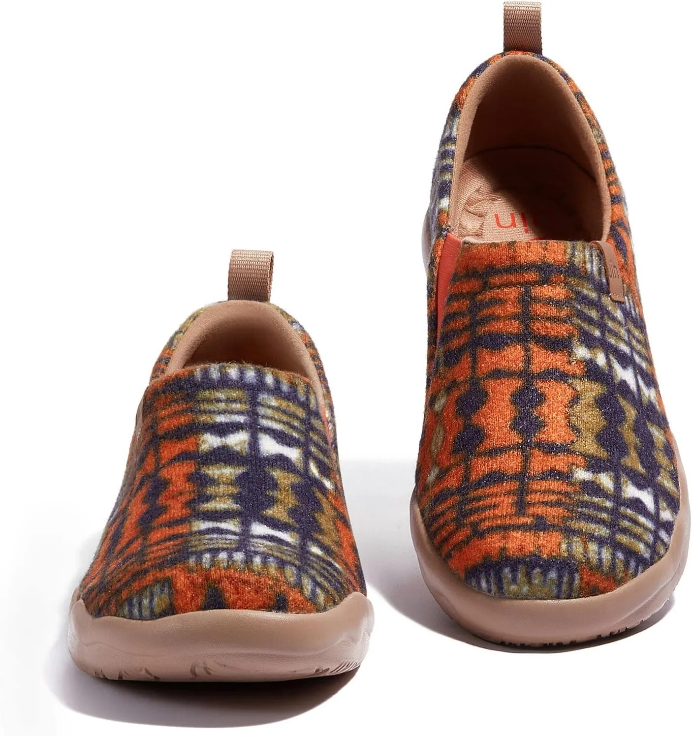 UIN Men's Art Travel Walking Shoes Slip On Casual Lightweight Wide Toe Chunky Fashion Sneaker Toledo Ⅱ