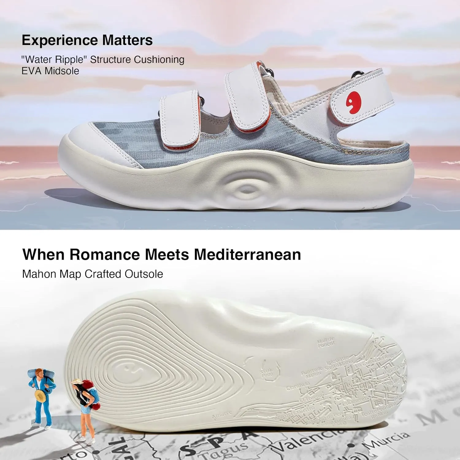 UIN Women's Outdoor Sandal Closed Toe Lightweight Walking Summer Travel Hiking Water Shoes