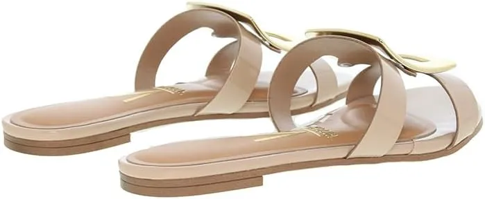 Vizzano Women's Flat Sandals Open Toe Summer Comfort Slip Slide Sandals Shoes