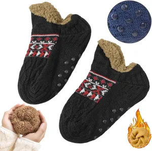 Warm Fuzzy Winter Socks for Women - Warm Thick Socks, Thermal Snow Socks for Cold Weather