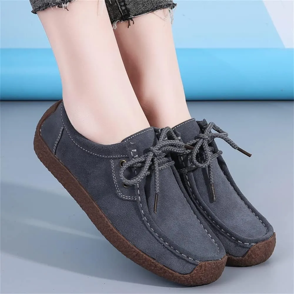 WERWAES Women’s Loafer Flats Shoes Casual Comfortable Lightweight Lace Up Moccasins Loafers Working Dreesy Non Slip on Shoes Womens