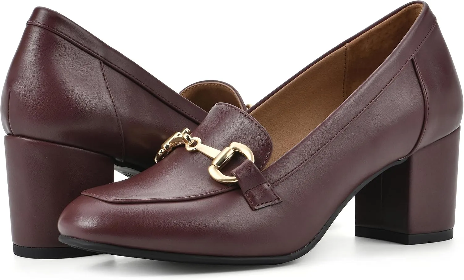 WHITE MOUNTAIN Women's Shoes Freehold Block Heel Loafer