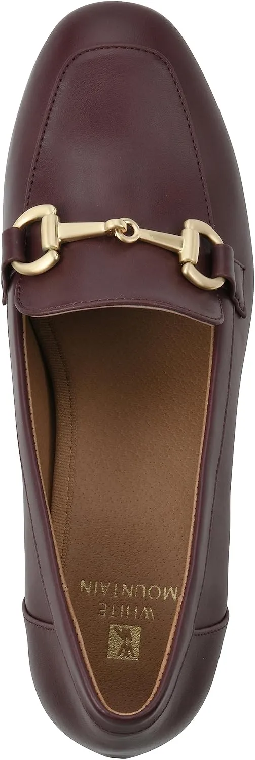WHITE MOUNTAIN Women's Shoes Freehold Block Heel Loafer