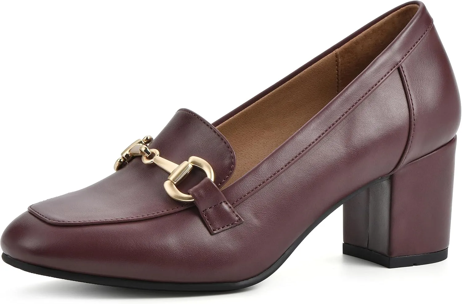 WHITE MOUNTAIN Women's Shoes Freehold Block Heel Loafer