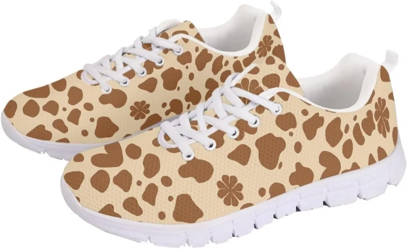 Women Athletic Walking Shoes Lace Up Lightweight Casual Running Shoes Sneaker Gym Travel