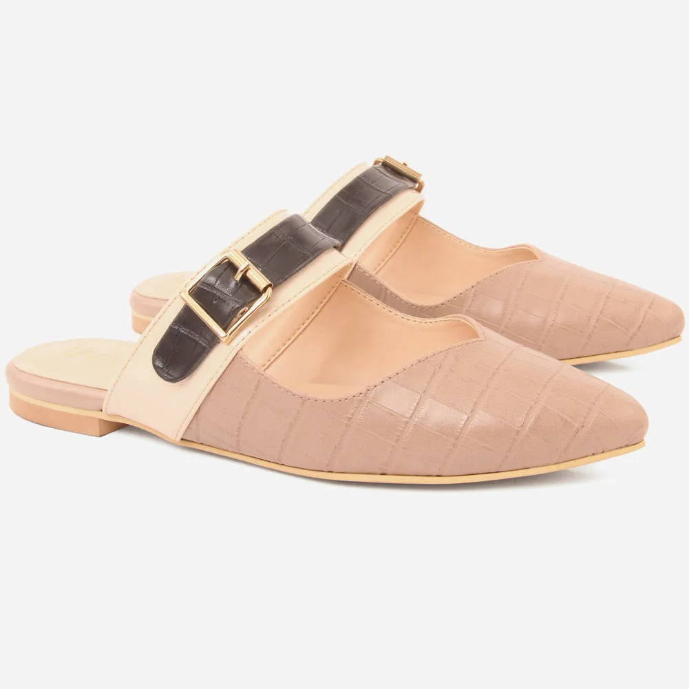 Women "SAVANNAH" Pointy Toe Flat Slippers