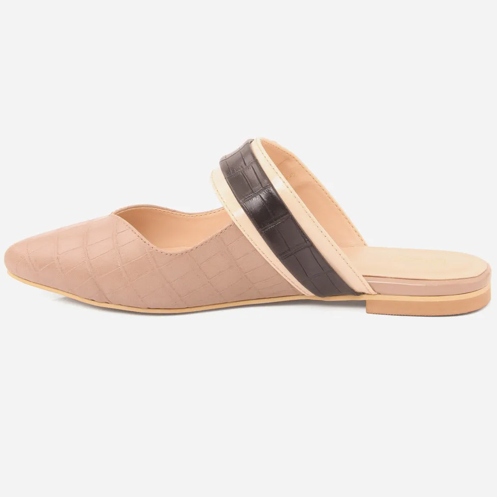 Women "SAVANNAH" Pointy Toe Flat Slippers