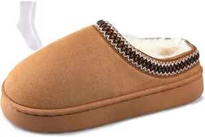 Women's Fuzzy Memory Foam Slippers Lightweight Home Slippers Fluffy Winter House Shoes Indoor and Outdoor