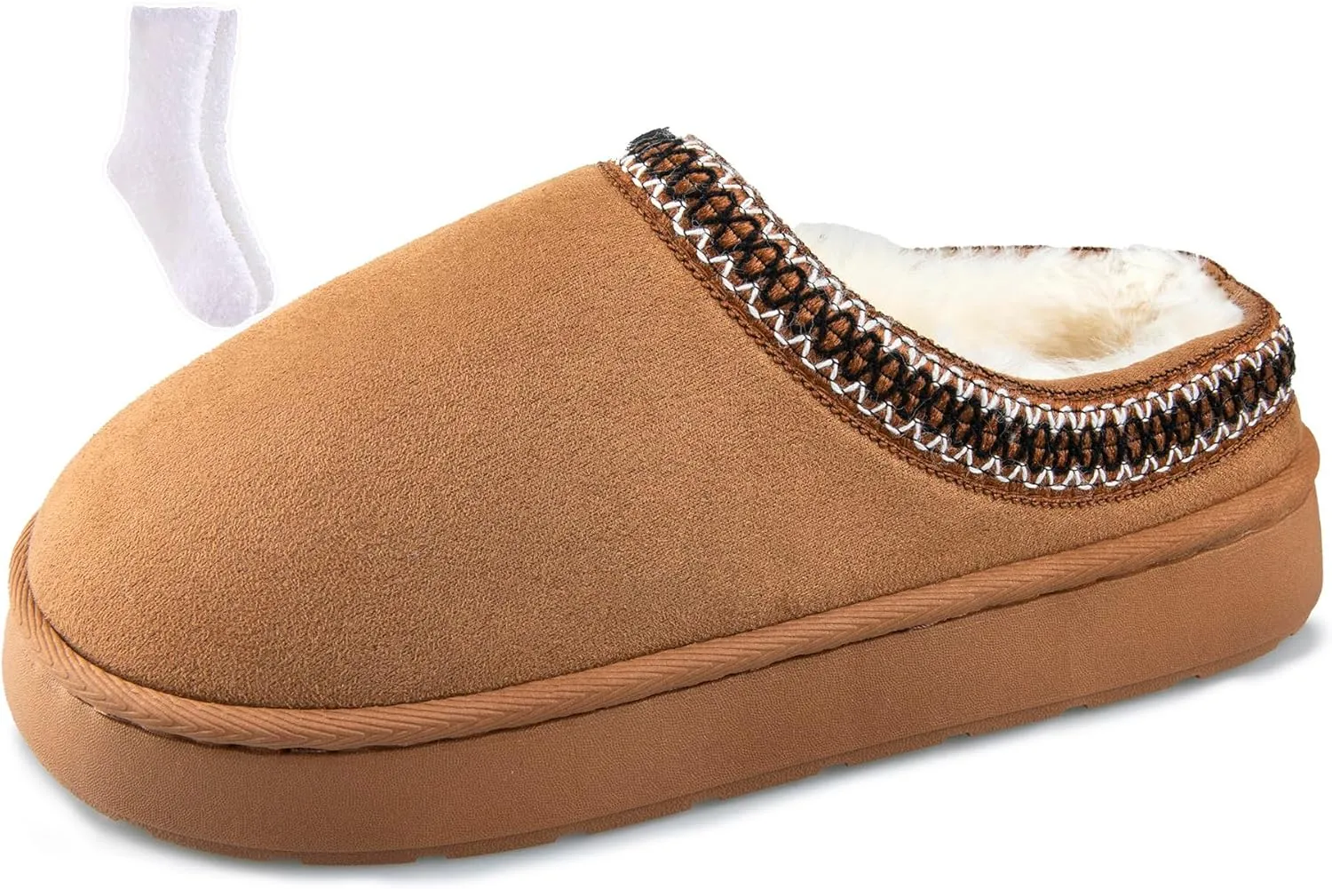 Women's Fuzzy Memory Foam Slippers Lightweight Home Slippers Fluffy Winter House Shoes Indoor and Outdoor
