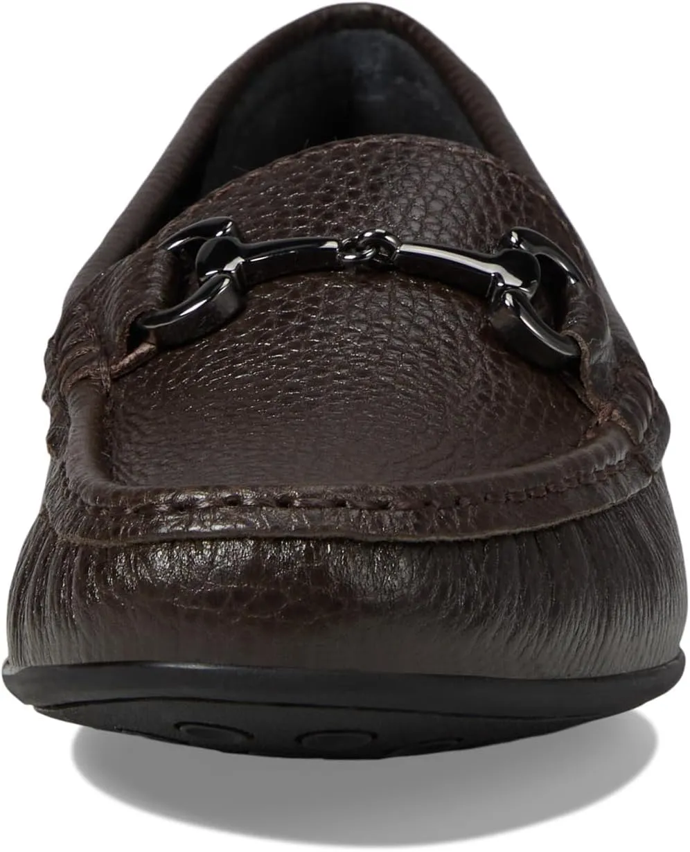 Women's Genuine Leather Slip on Buckle Loafer