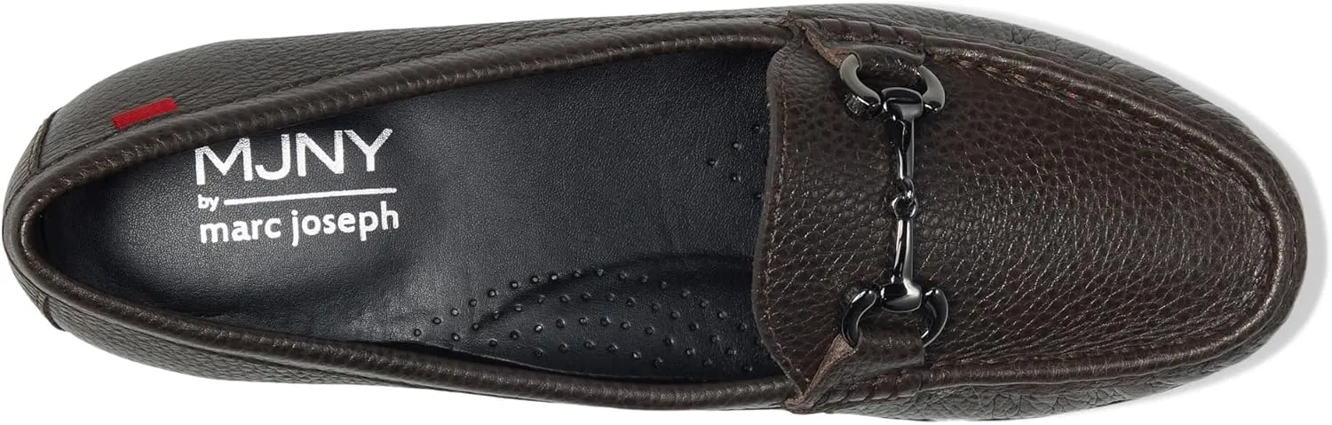 Women's Genuine Leather Slip on Buckle Loafer