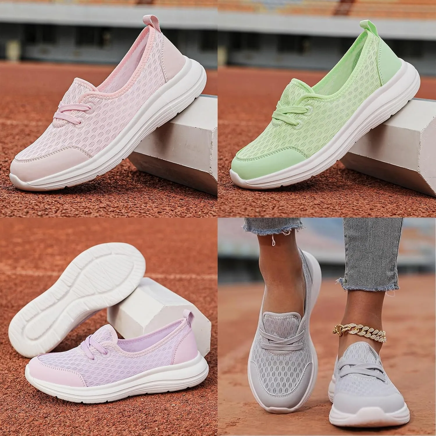 Women's Soft Sole Mesh Comfort Orthopedic Shoes Casual Breathable Slip-on Shoes Walking Shoes Orthopedic Women Comfort