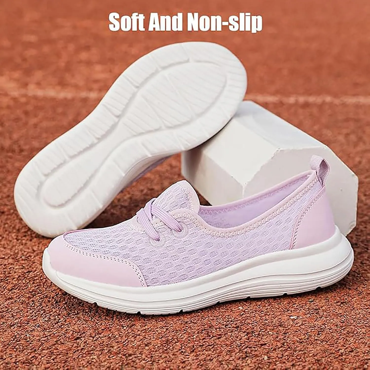 Women's Soft Sole Mesh Comfort Orthopedic Shoes, Casual Slip on Comfort Wear Shoe, Low-Top Breathable Flat Shoe for Women