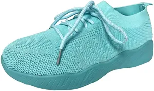 Womens Walking Shoes Tennis Running Shoes Work Gym Tennis Athletic Sports Breathable Lightweight Sneaker Comfort Mesh Soft Sole Non Slip Fashion Athletic Sneakers