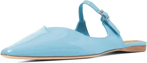 Zszszsu Women's Elegant Closed Pointed Toe Flat Mules Bukled Strap Slide Sandals V-Cut Bakless Loafers Dress Casual Comfortable Shoes Size 4-16 US